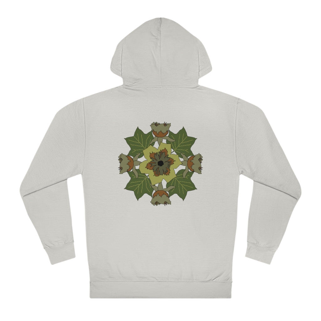 Tulip Poplar Mandala reverse graphic Unisex Hooded Sweatshirt