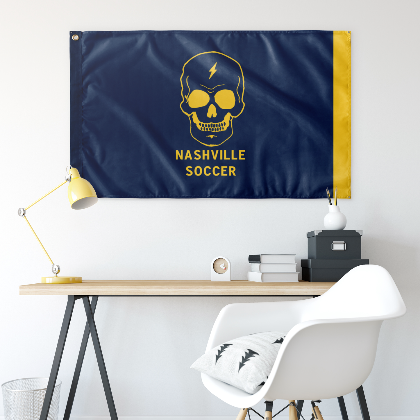 Nashville Soccer Skull Flag