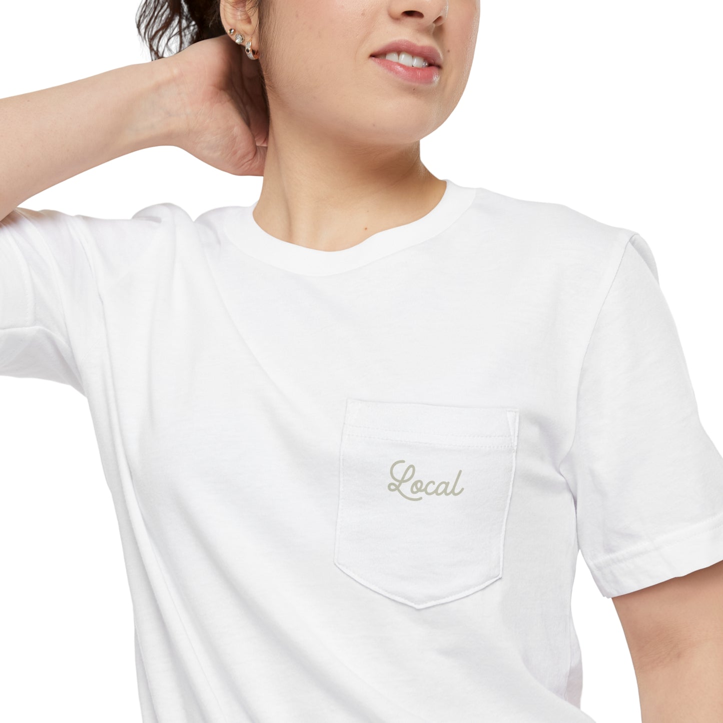 Local Script Unisex Pocket Tee