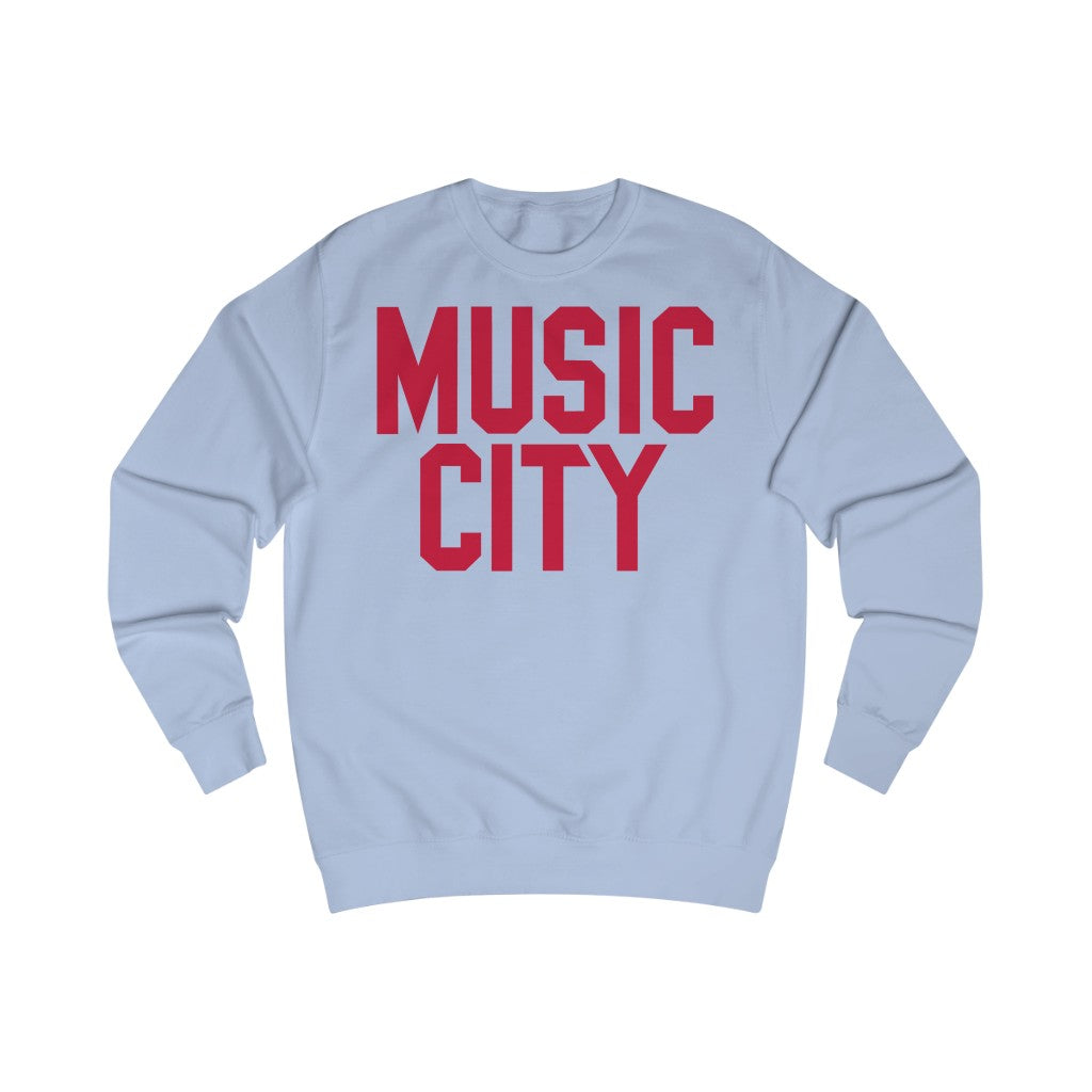 Music City Red Text Sweatshirt