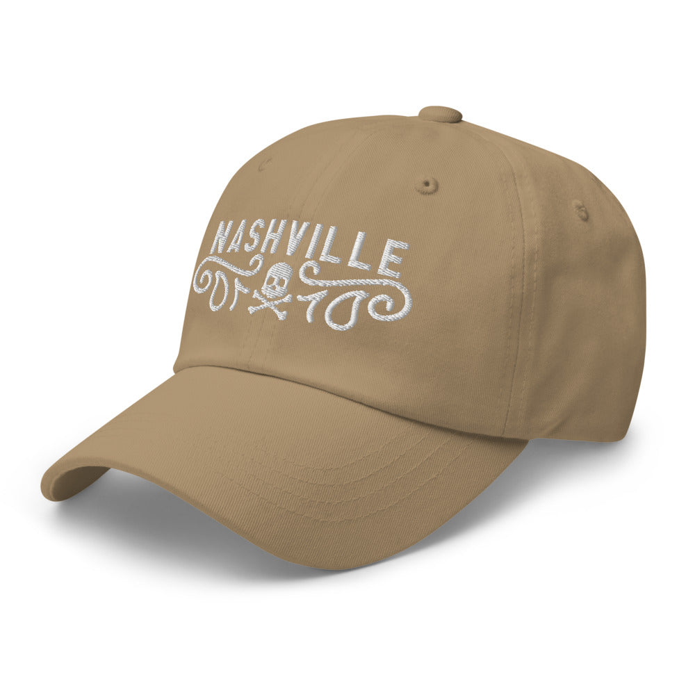 Nashville Paisley Dad hat white graphic