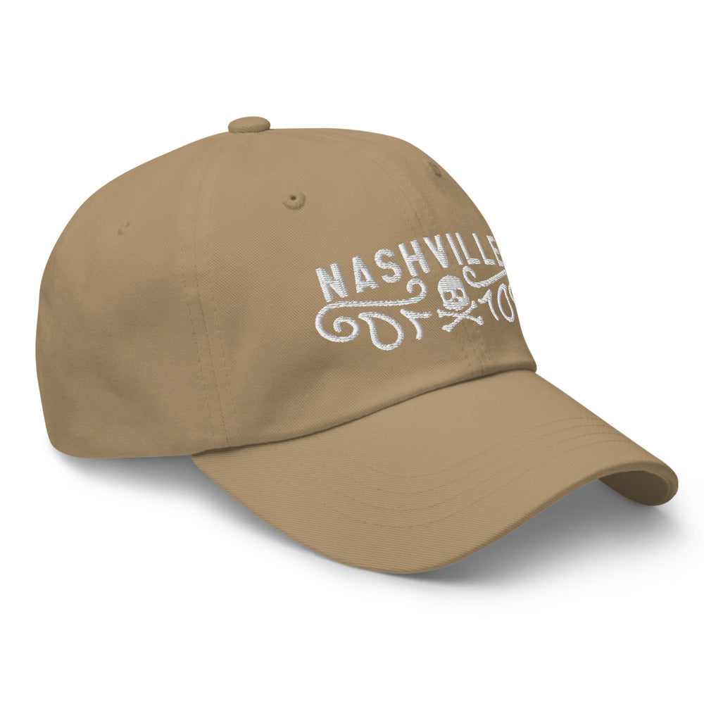 Nashville Paisley Dad hat white graphic