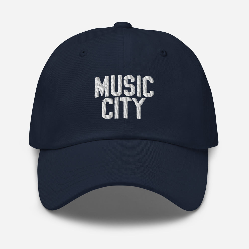 Music City Basic Text Dad hat