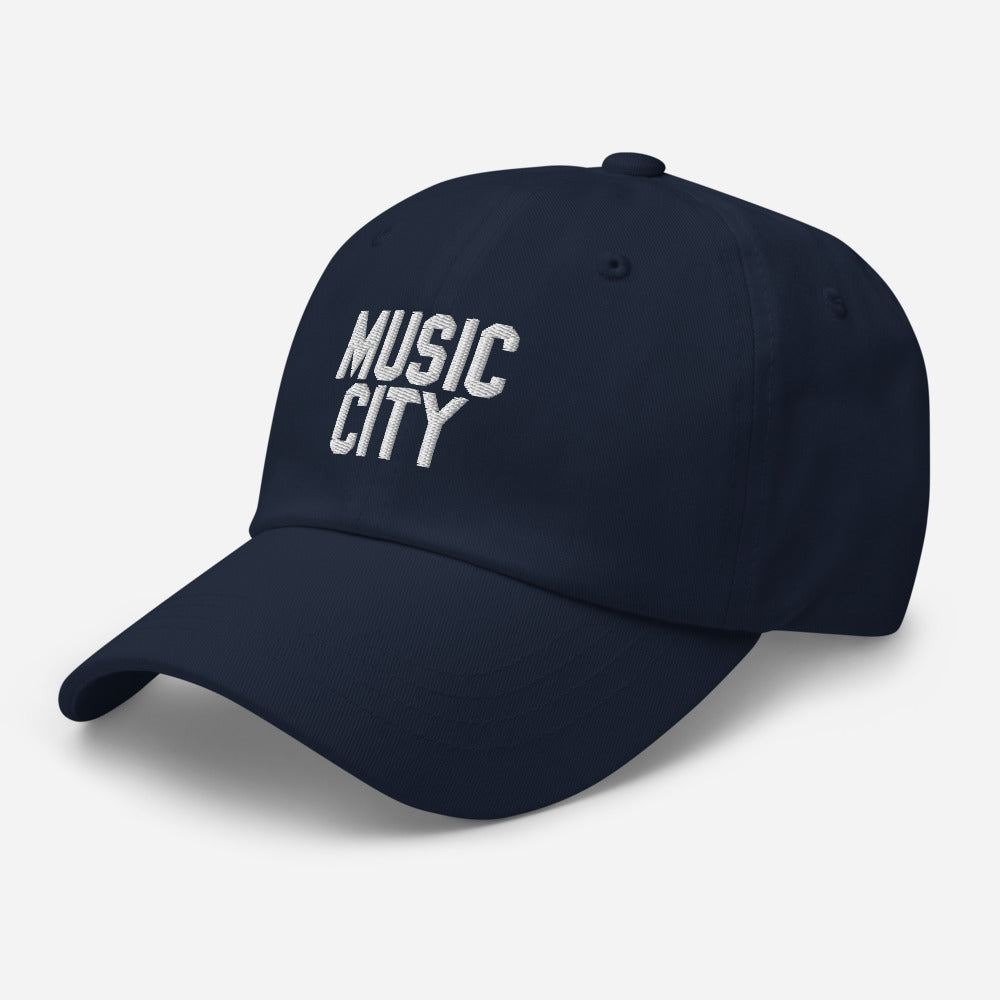 Music City Basic Text Dad hat