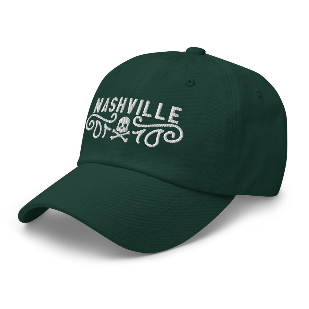 Nashville Paisley Dad hat white graphic