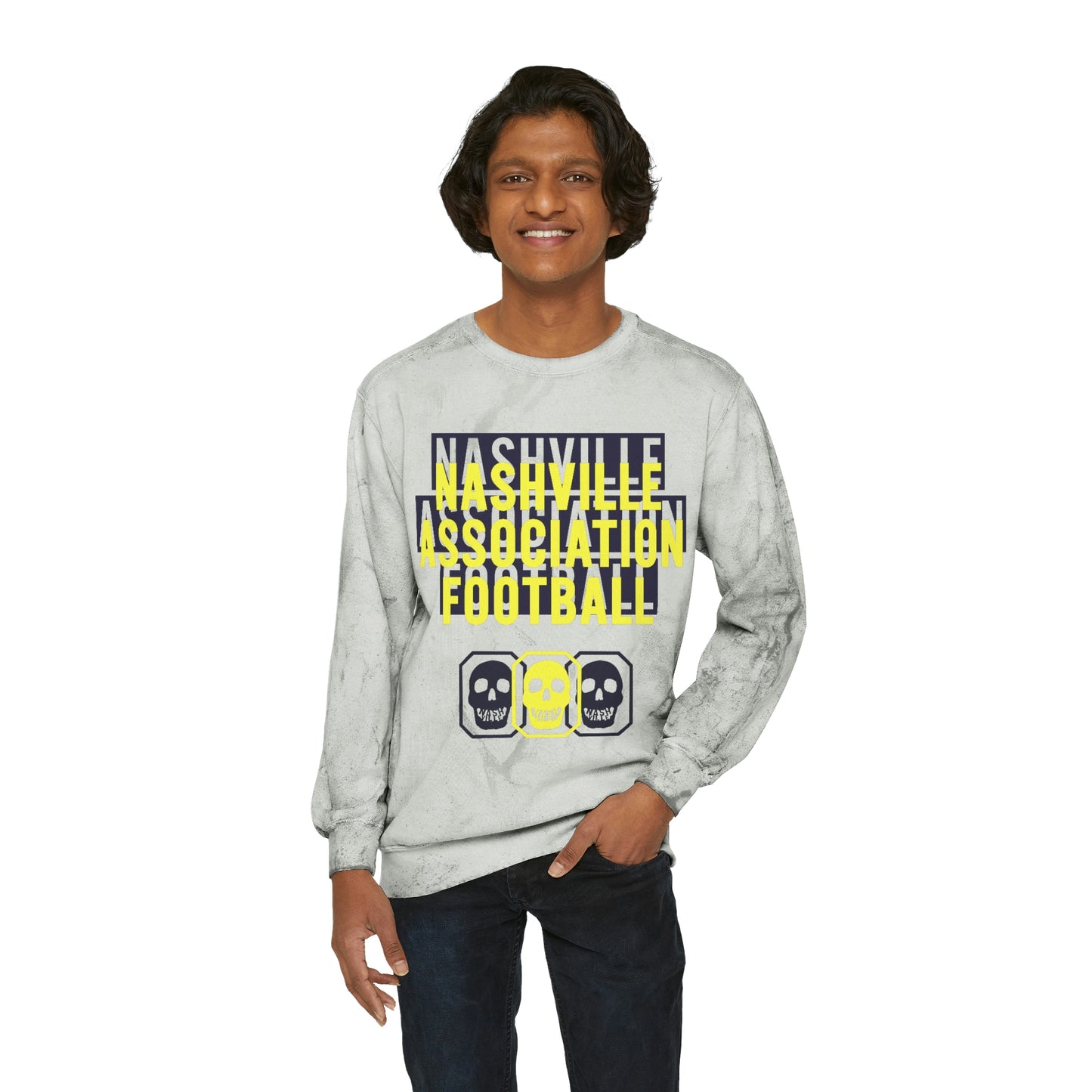 NAF misprint Color Blast Crewneck Sweatshirt