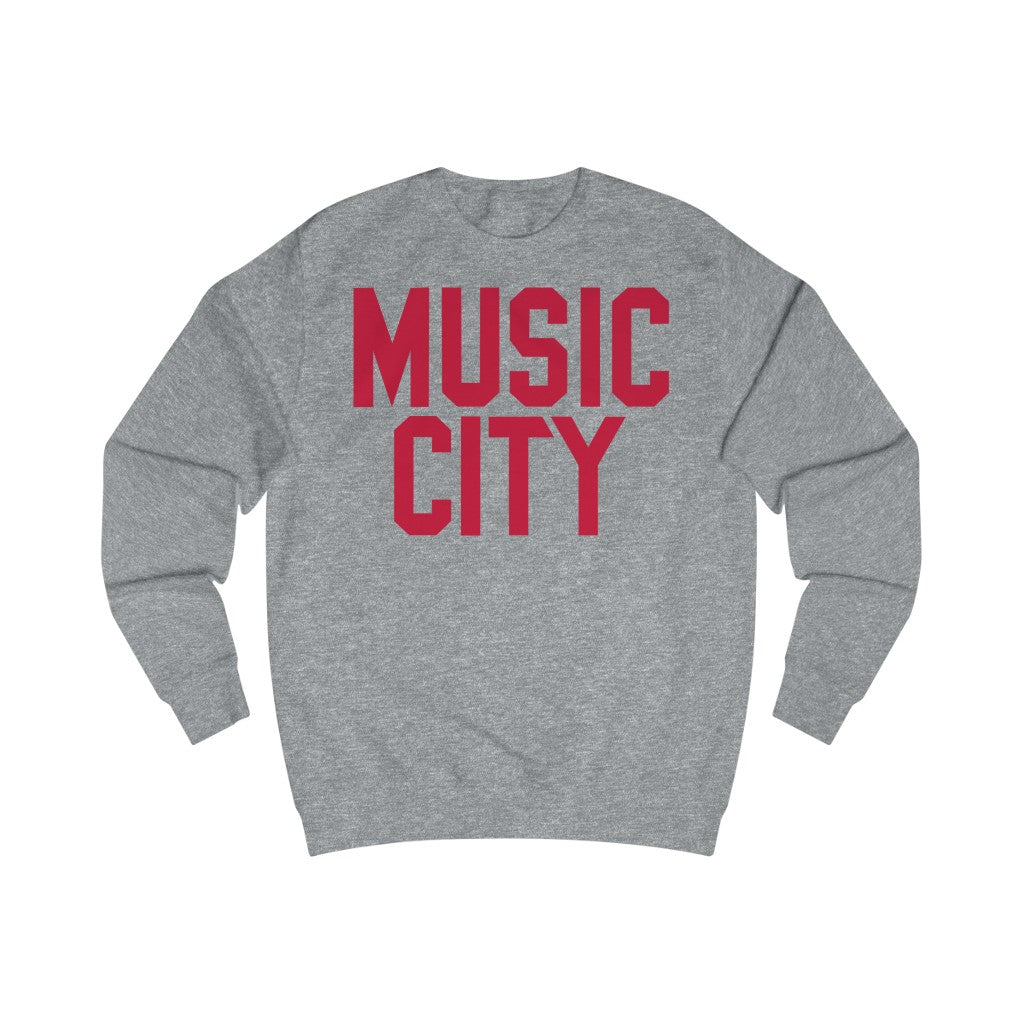Music City Red Text Sweatshirt