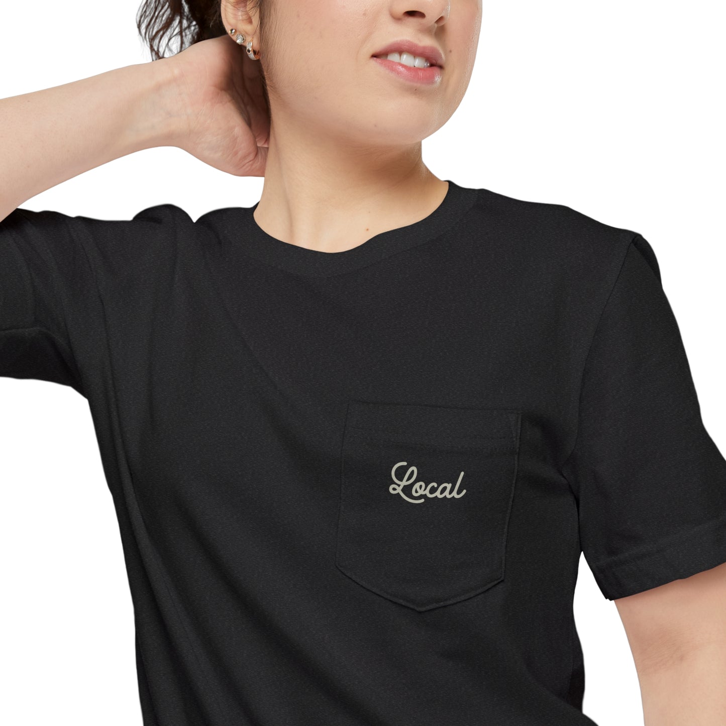 Local Script Unisex Pocket Tee