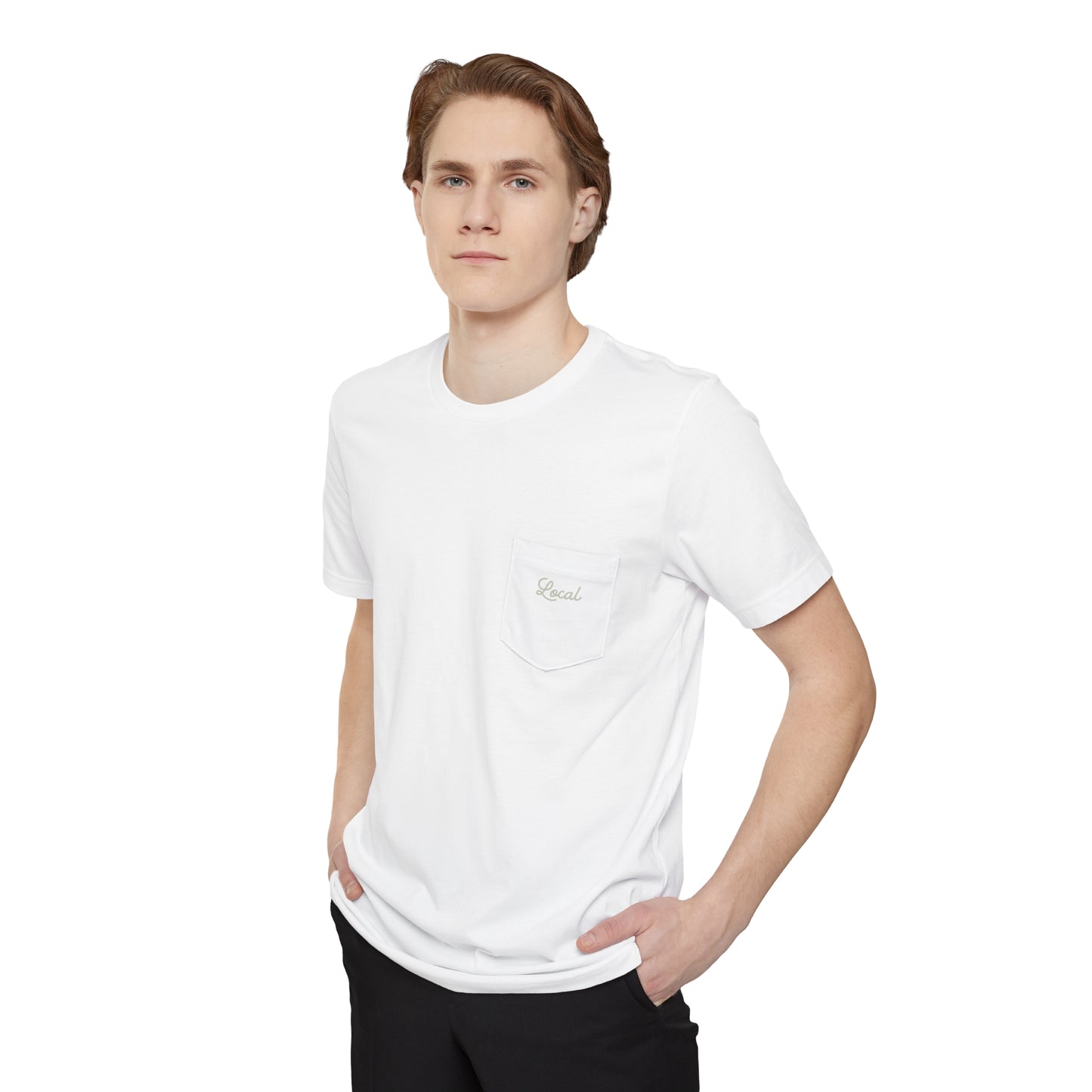 Local Script Unisex Pocket Tee