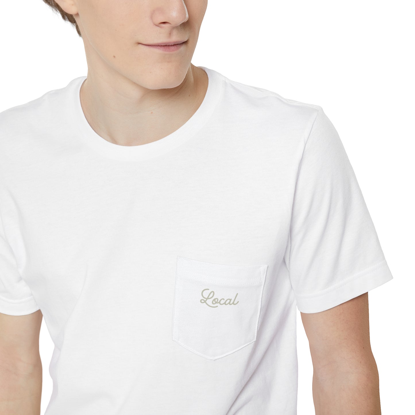 Local Script Unisex Pocket Tee