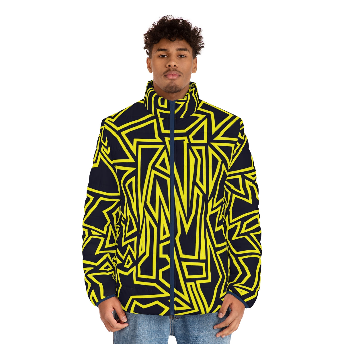 Hidden N graphic puffer jacket