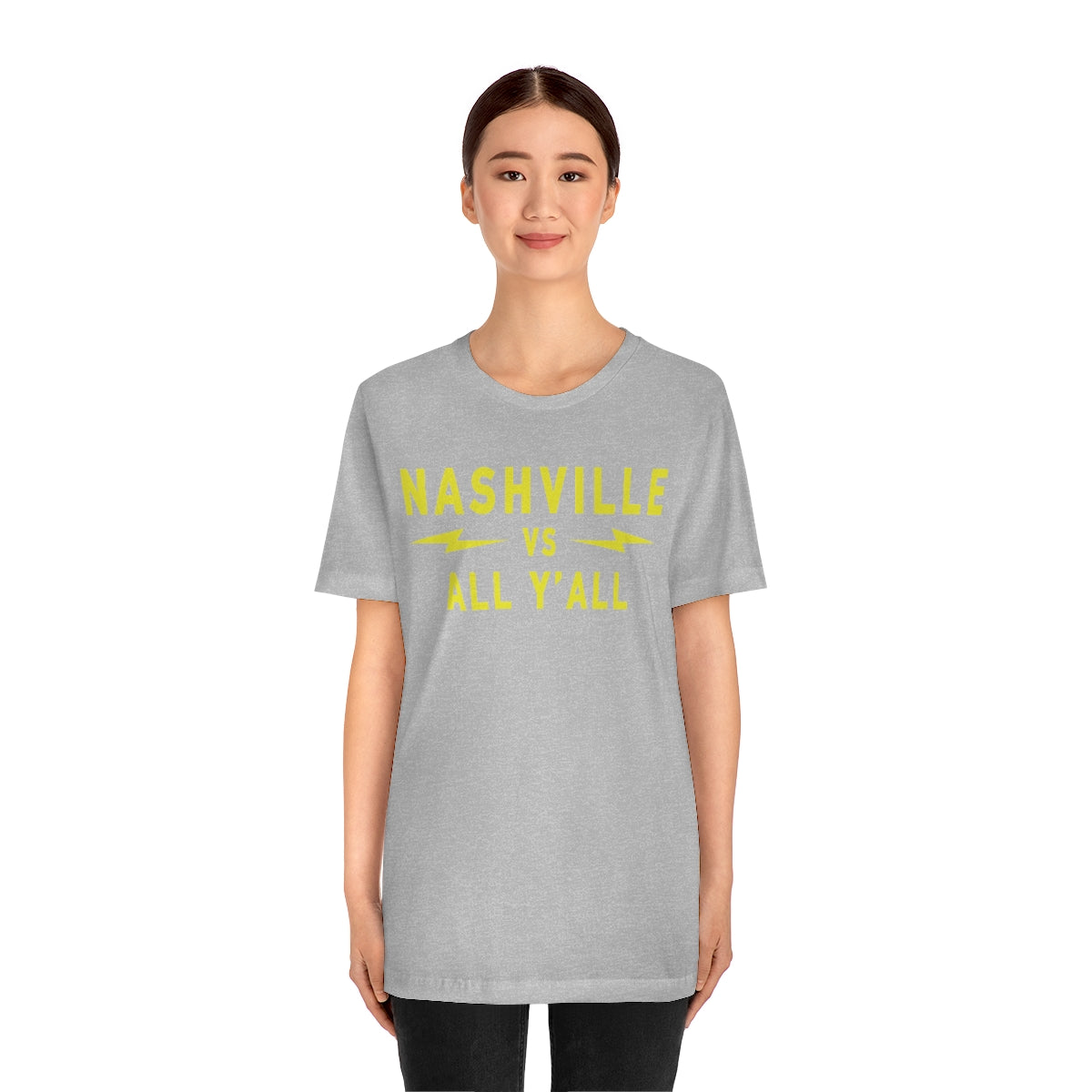 Nashville VS Modern Gold Large print Short Sleeve Tee