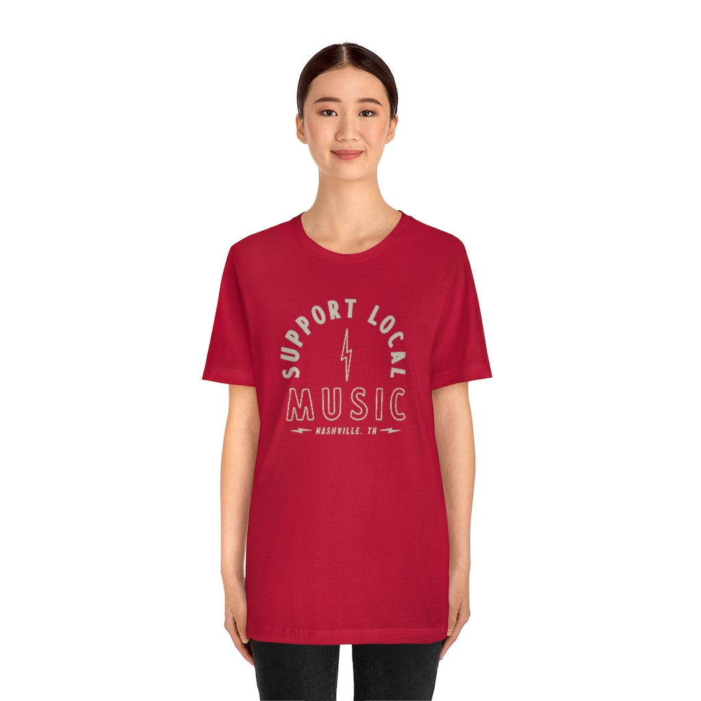 Support Local Music Bolt T-shirt