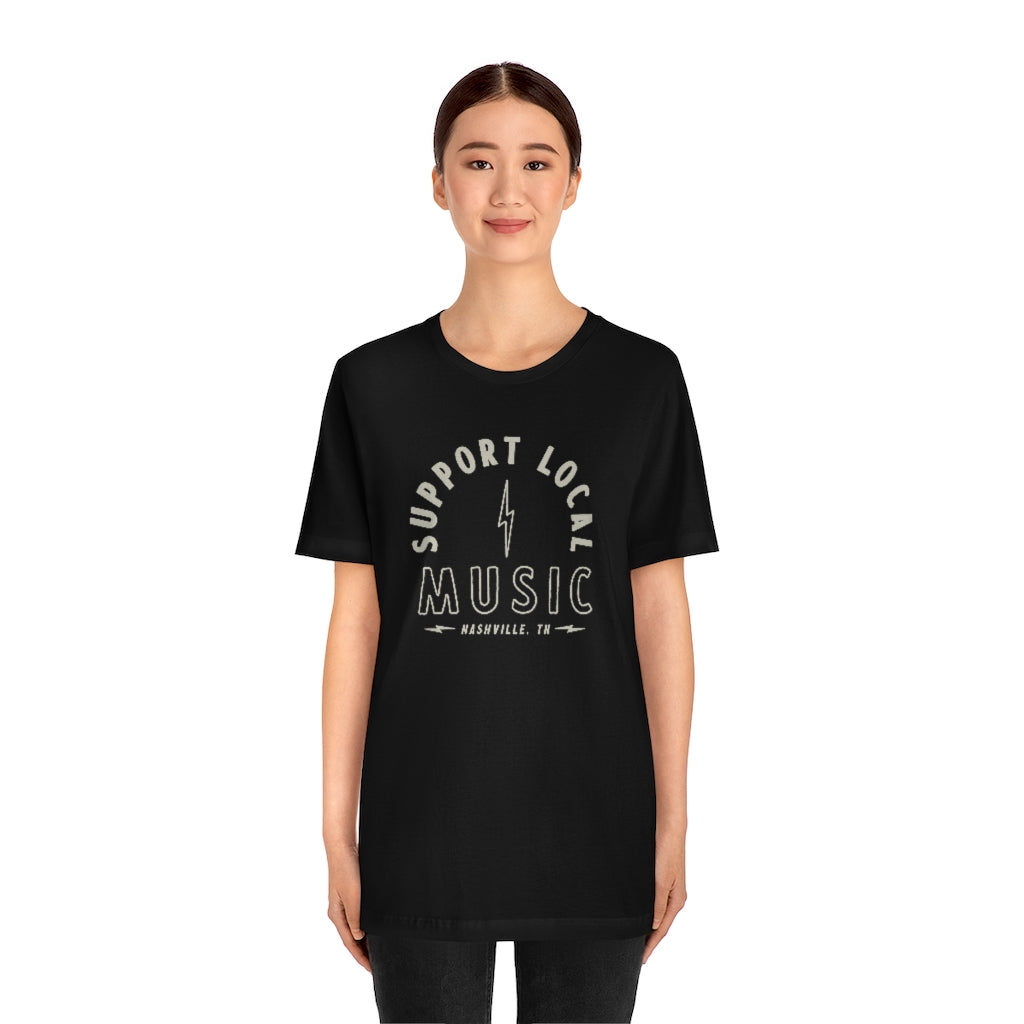 Support Local Music Bolt T-shirt