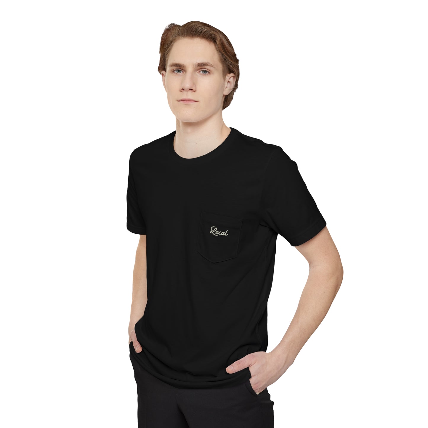Local Script Unisex Pocket Tee
