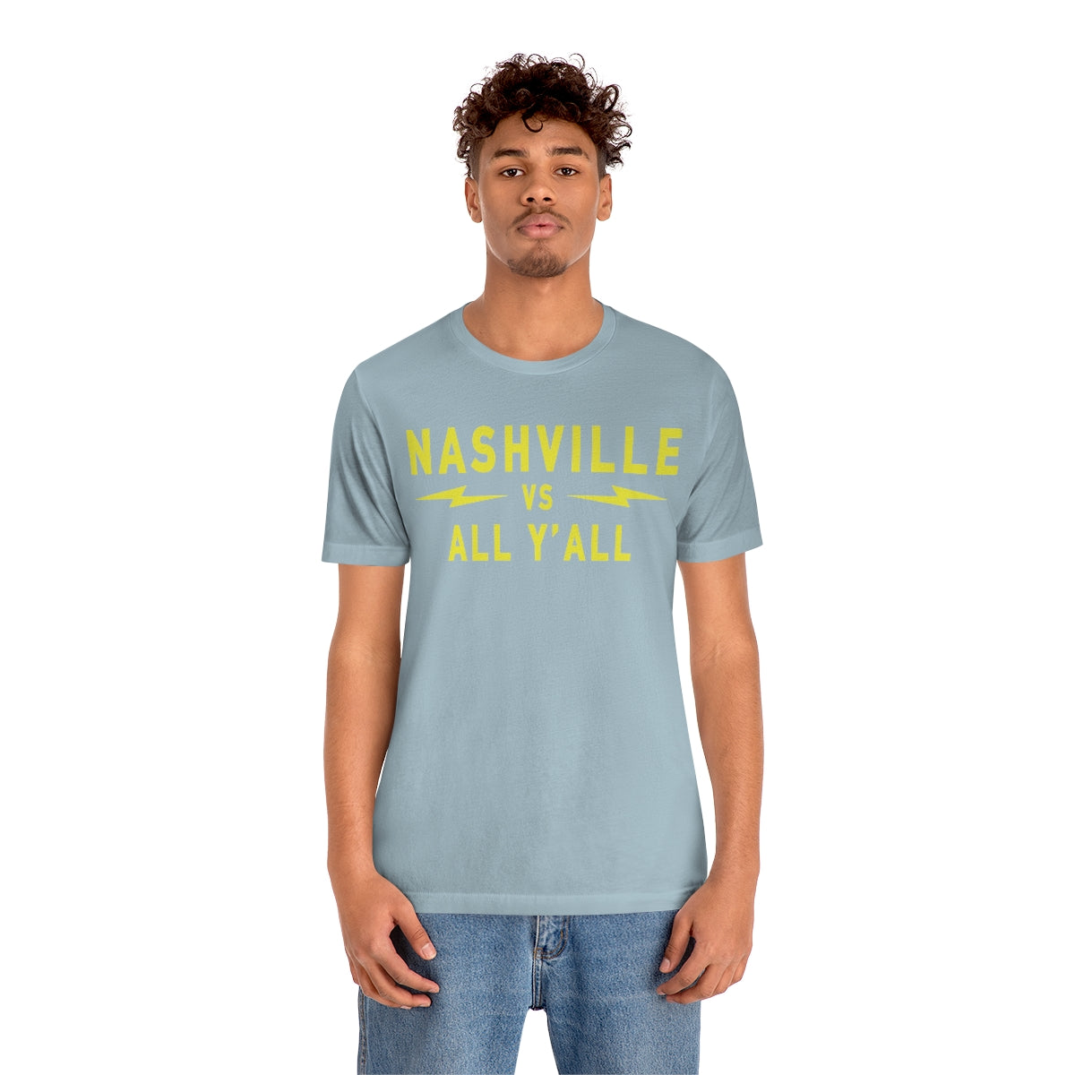 Nashville VS Modern Gold Large print Short Sleeve Tee