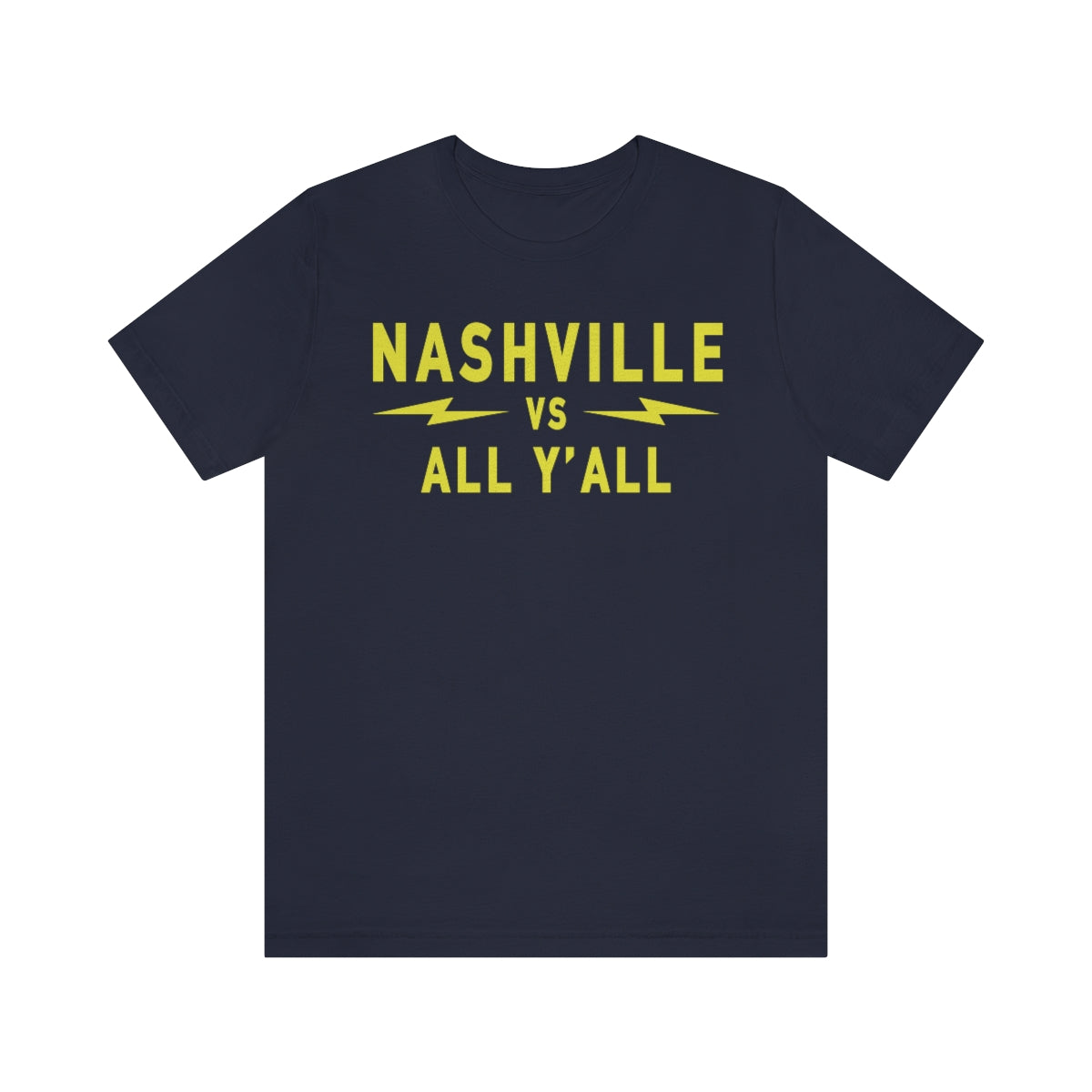 Nashville VS Modern Gold Large print Short Sleeve Tee