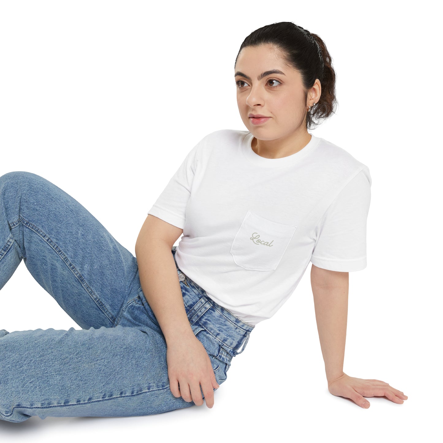 Local Script Unisex Pocket Tee