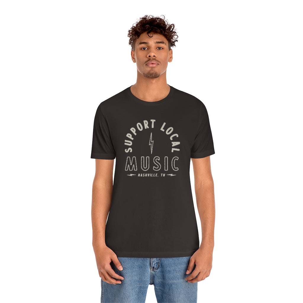 Support Local Music Bolt T-shirt