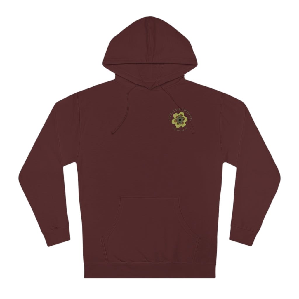 Tulip Poplar Mandala reverse graphic Unisex Hooded Sweatshirt