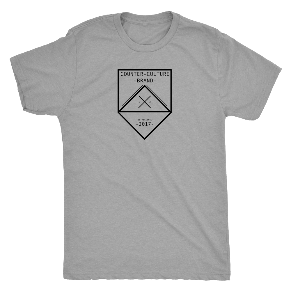 Counter Culture Brand Modern hipster Tri blend logo T shirt