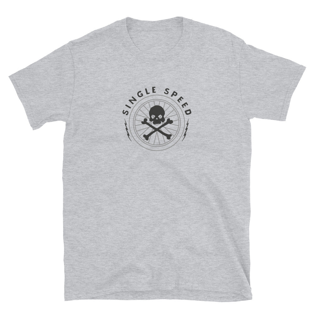 Single Speed Skull Unisex T-Shirt