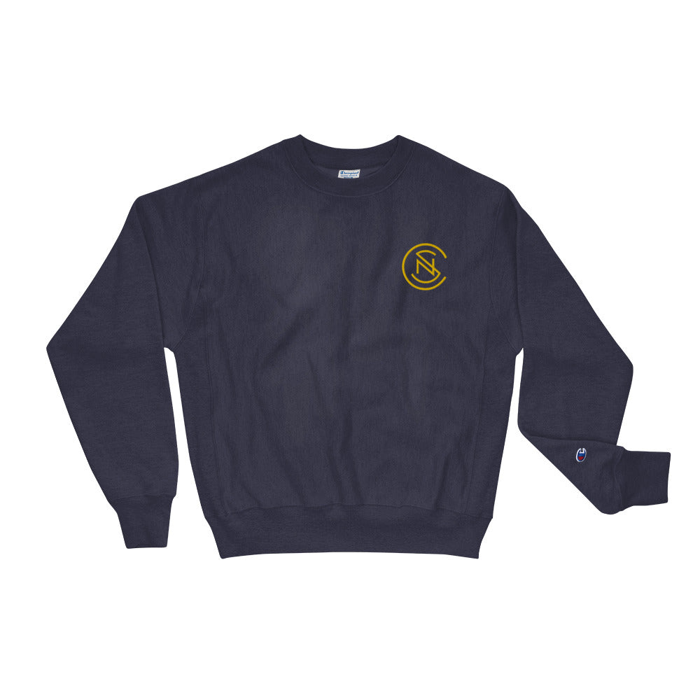 Nashville Soccer Letters emblem Champion Sweatshirt
