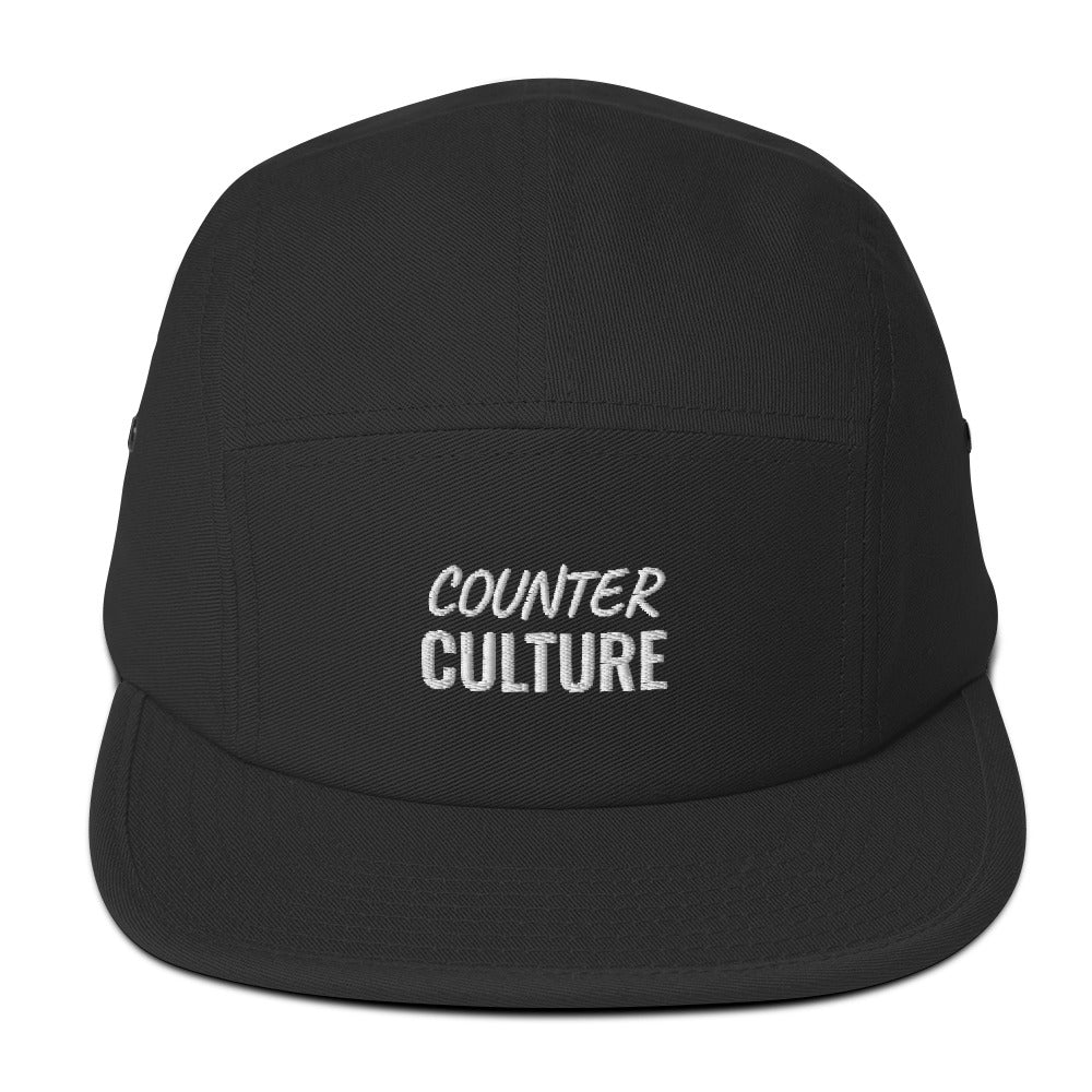 Counter Culture scripted nameplate Five Panel Cap