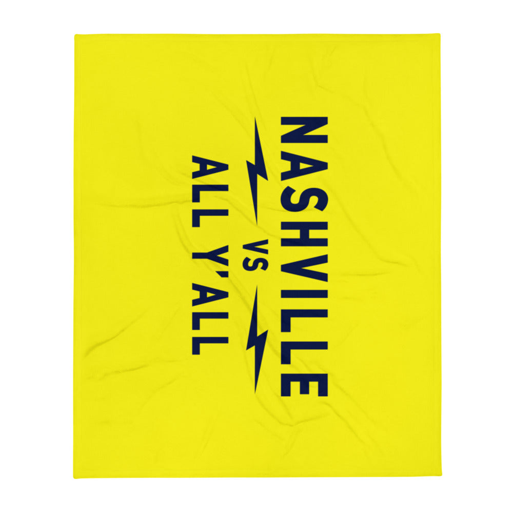 Nashville Vs Bolts Throw Blanket