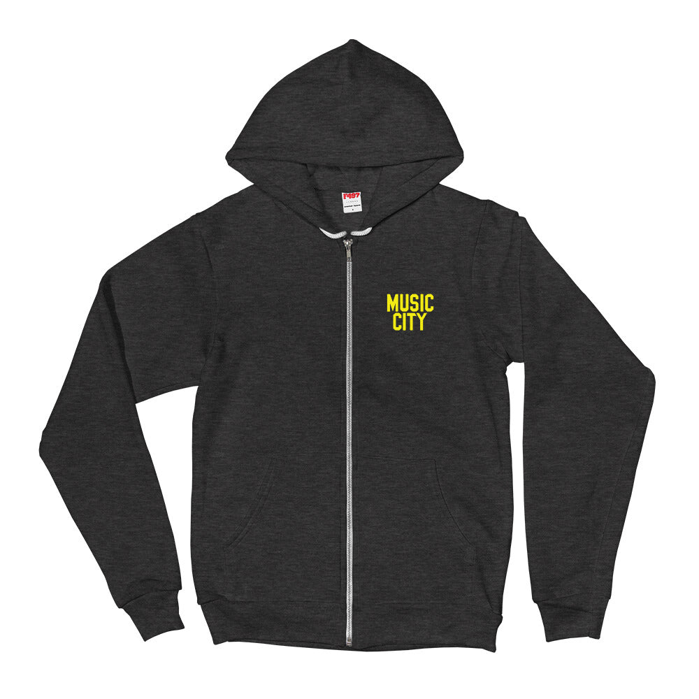 Music City Modern Gold Print Hoodie sweater