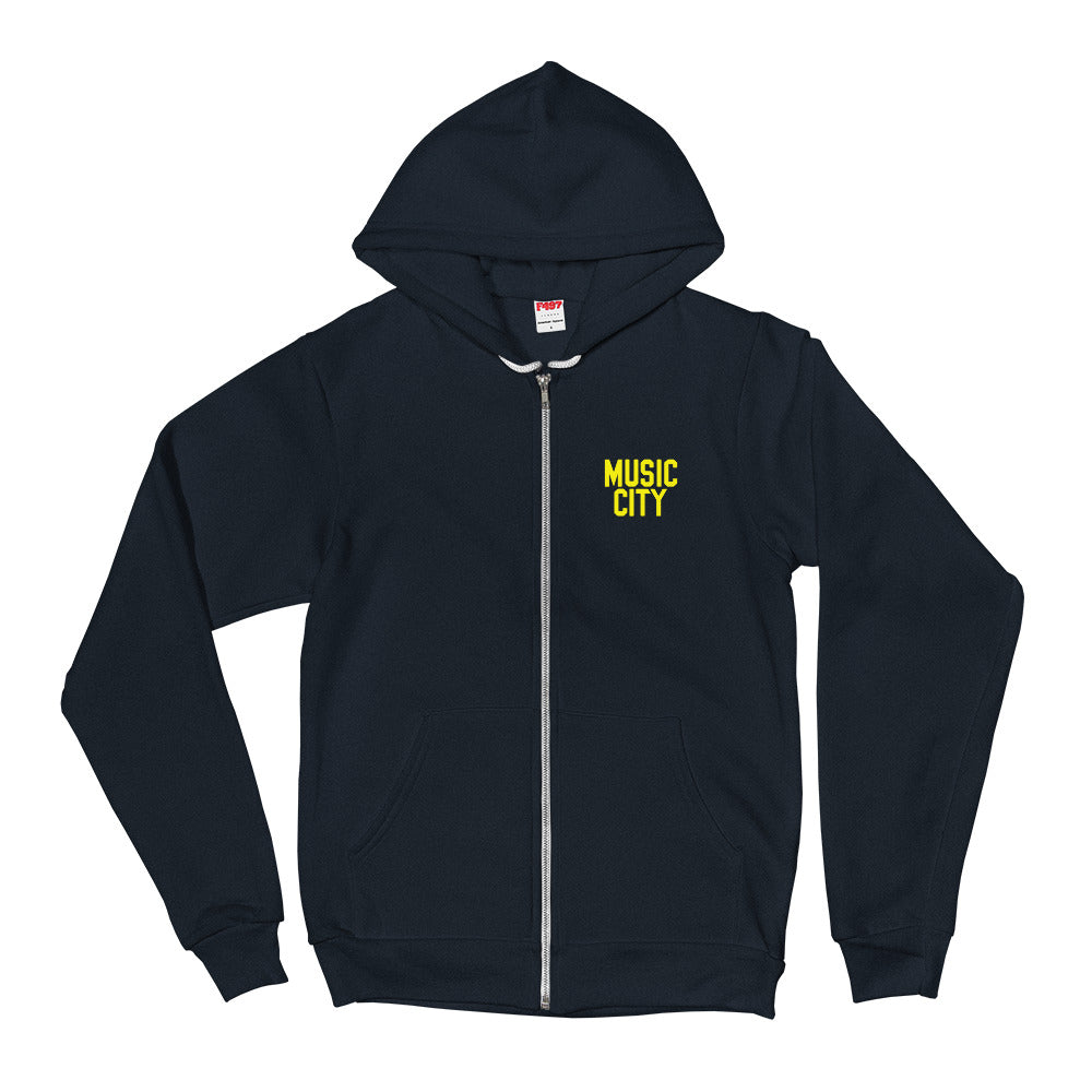 Music City Modern Gold Print Hoodie sweater