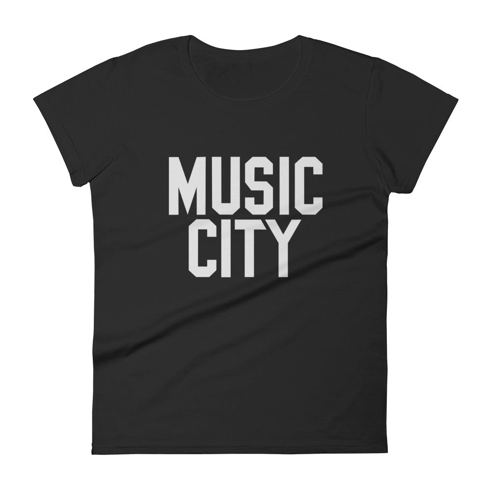 Music City Basic Text Women's short sleeve t-shirt