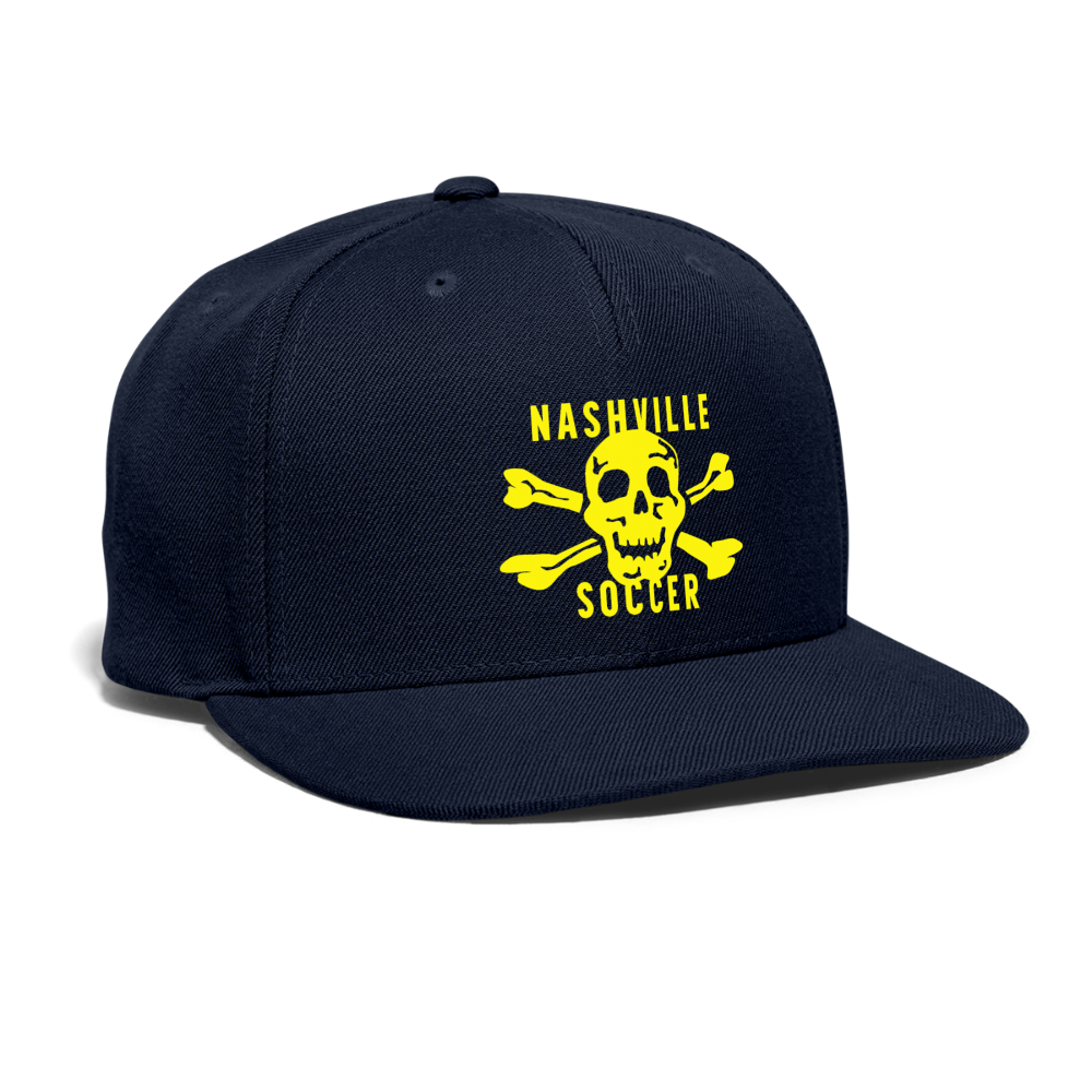 Nashville Soccer Snapback Baseball Cap - navy