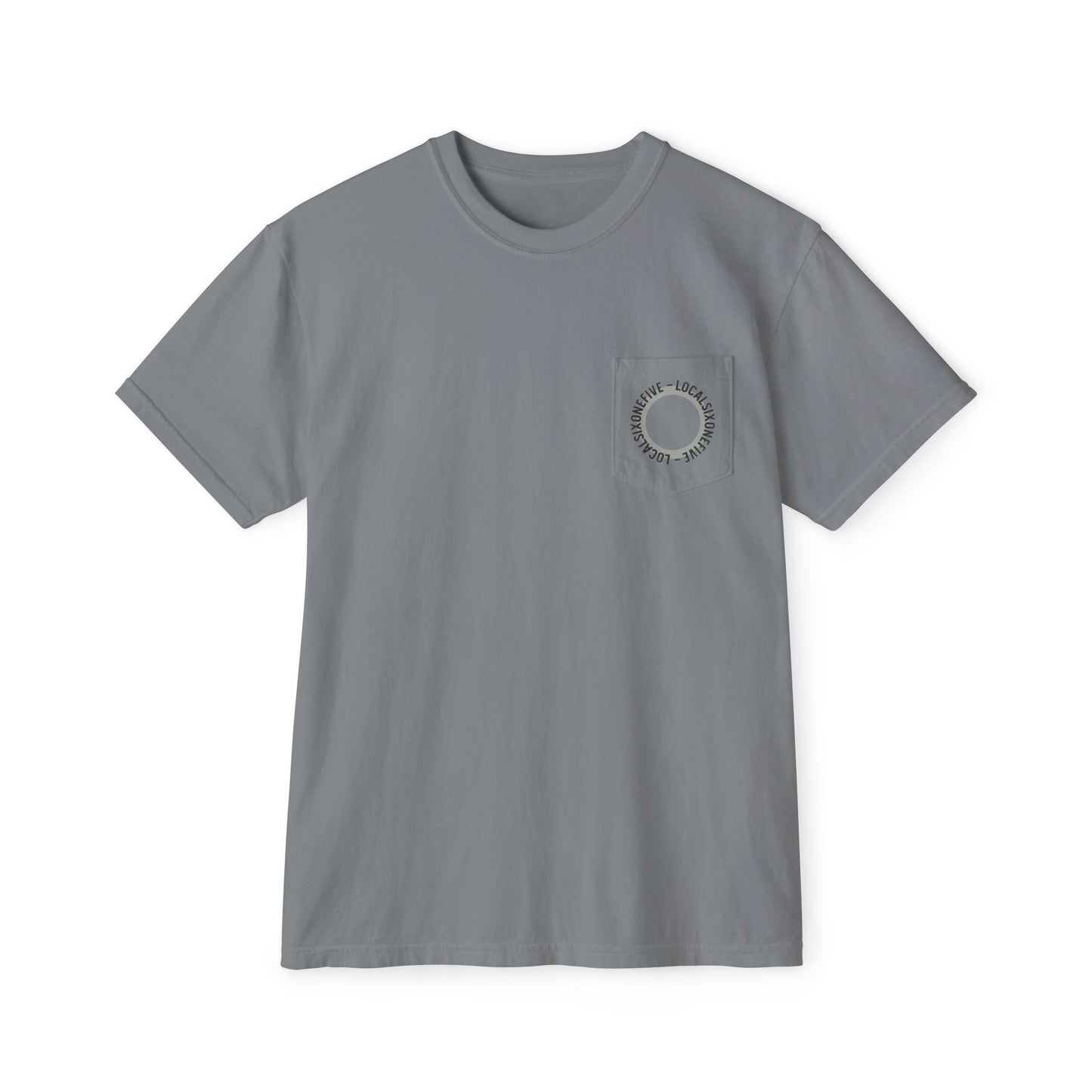 Local Ring Logo Skull Garment-Dyed Pocket T-Shirt