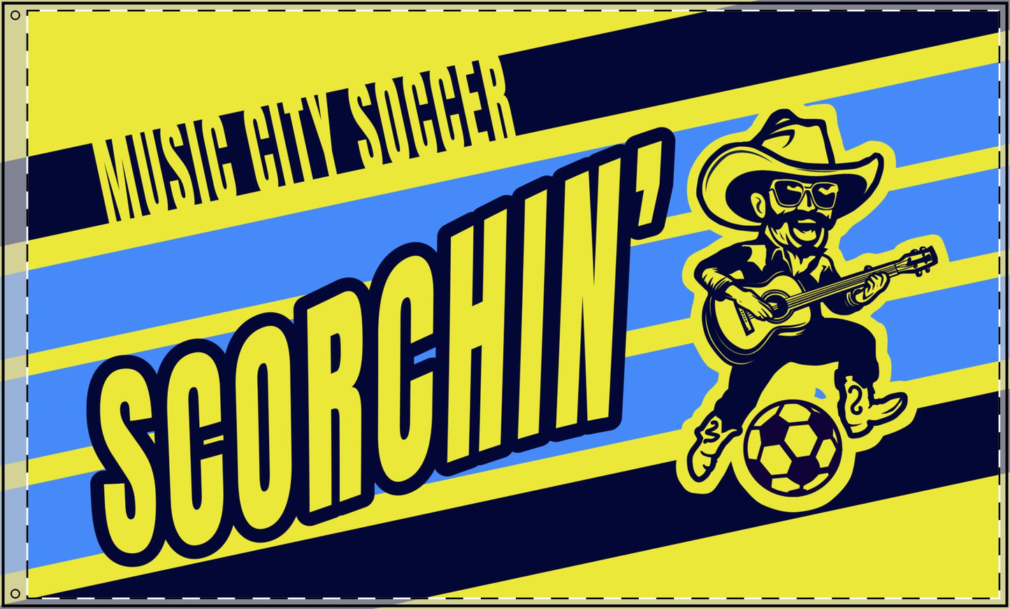 Scorchin' Sam Double Sided Flag