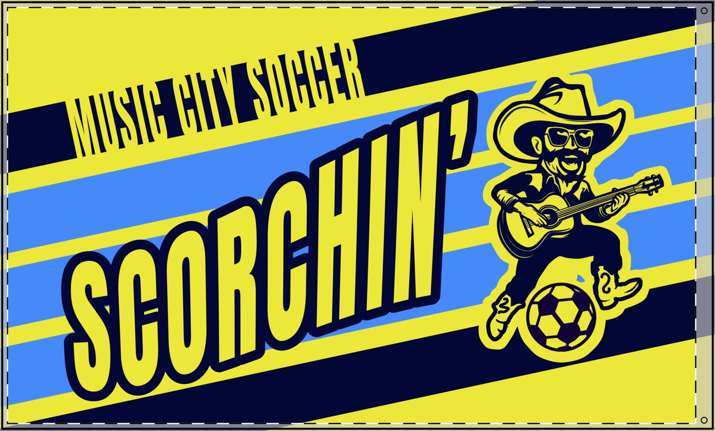 Scorchin' Sam Double Sided Flag