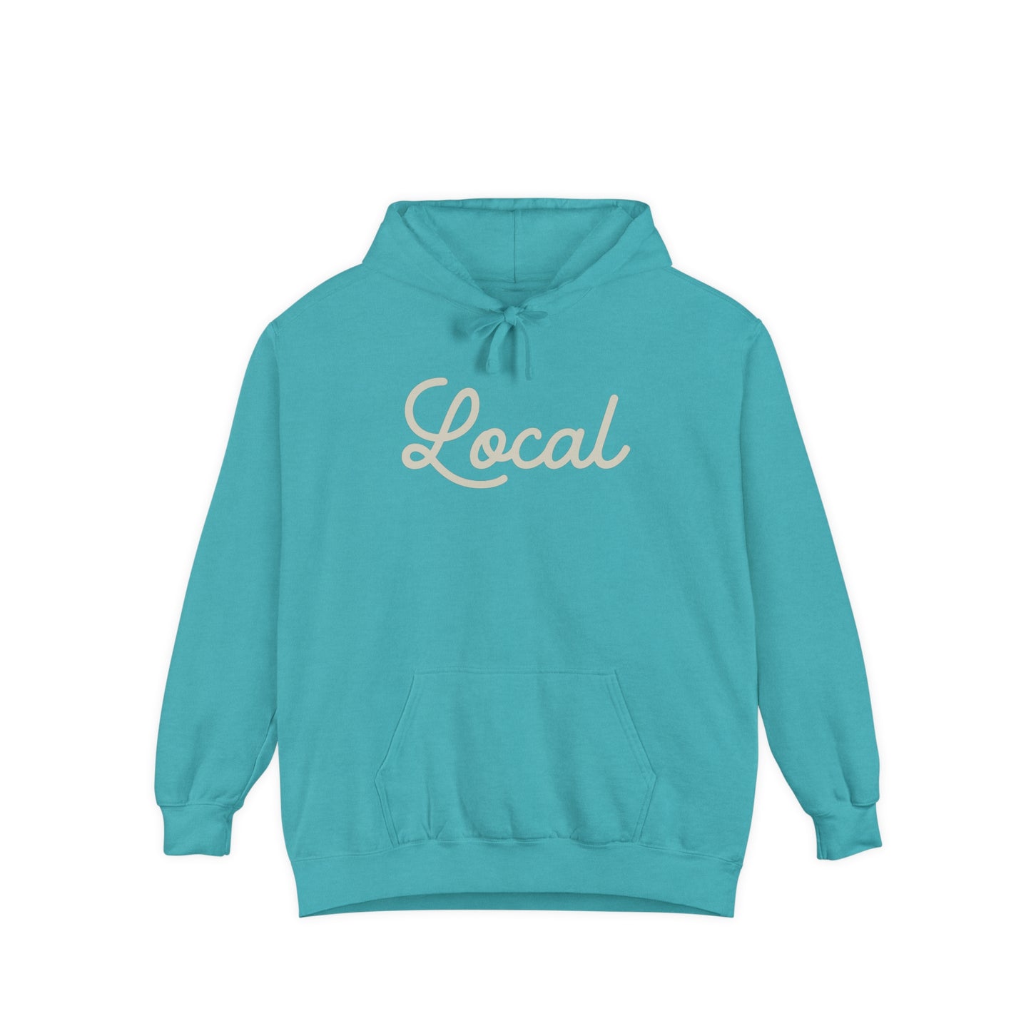 Local Script Garment-Dyed Hoodie