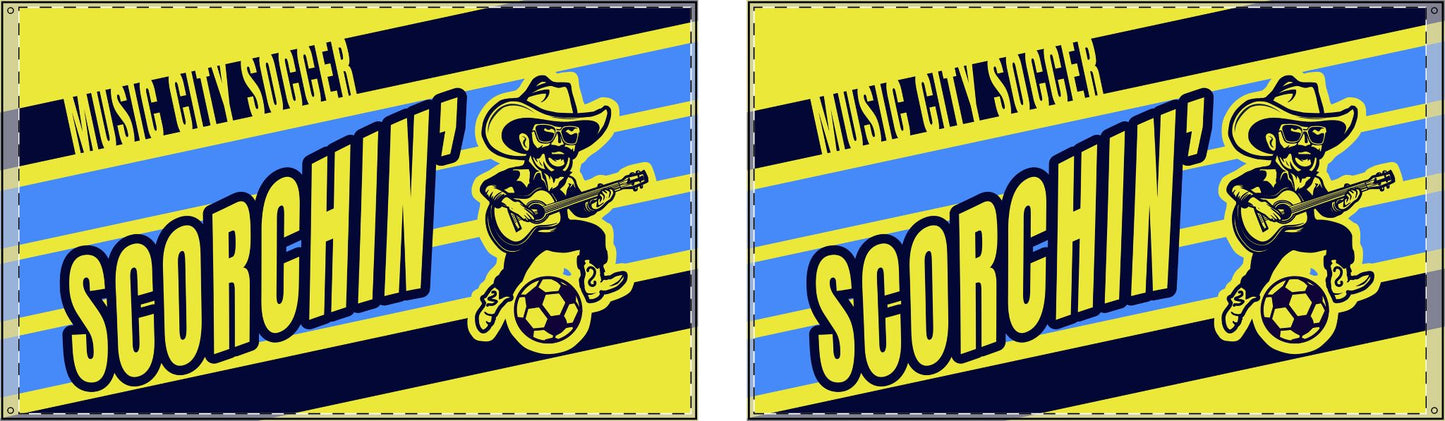 Scorchin' Sam Double Sided Flag