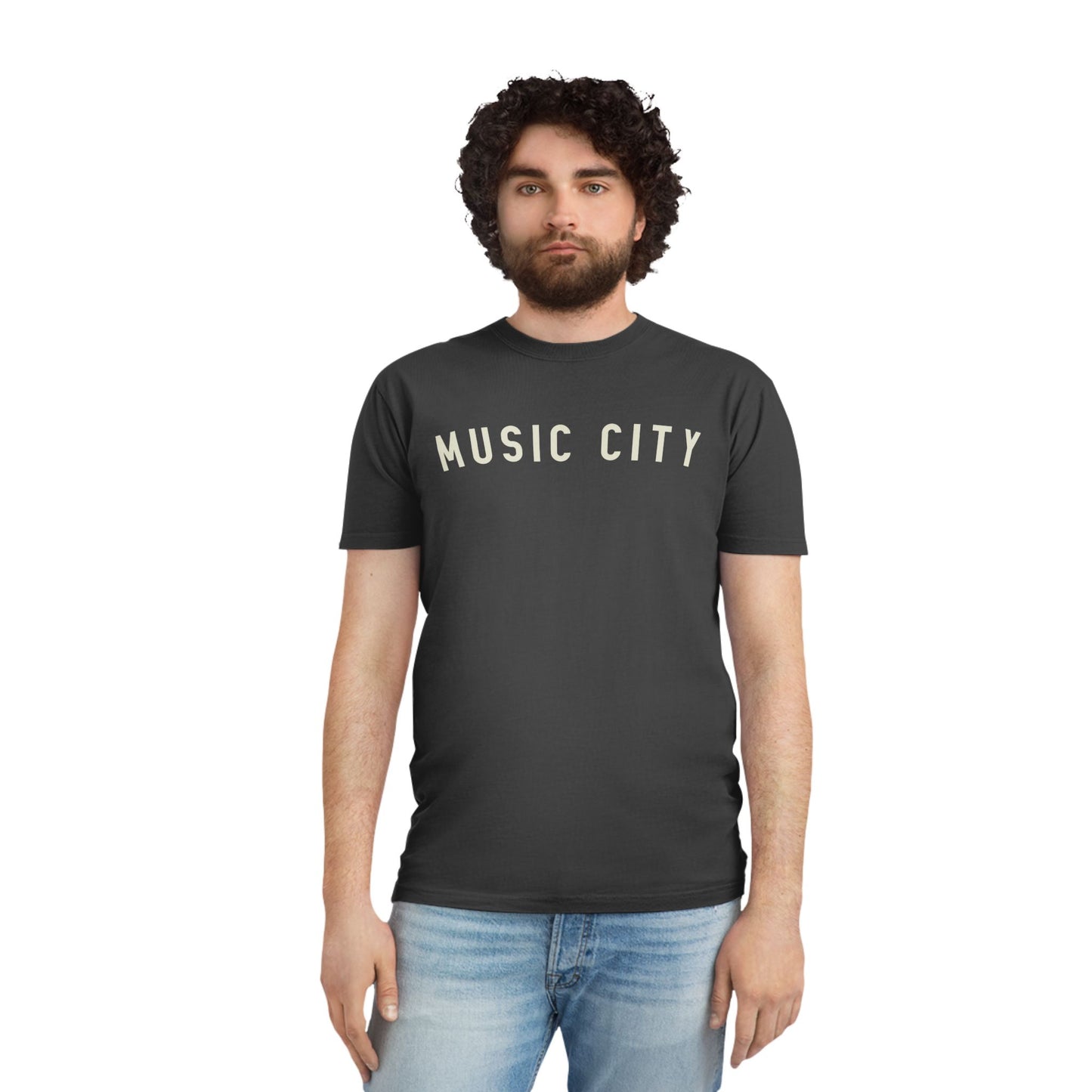 Music City basic curve Unisex Faded Shirt