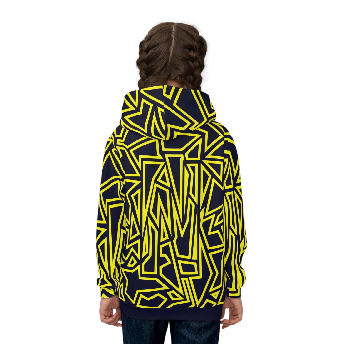 Local Hidden N pattern Children's Hoodie