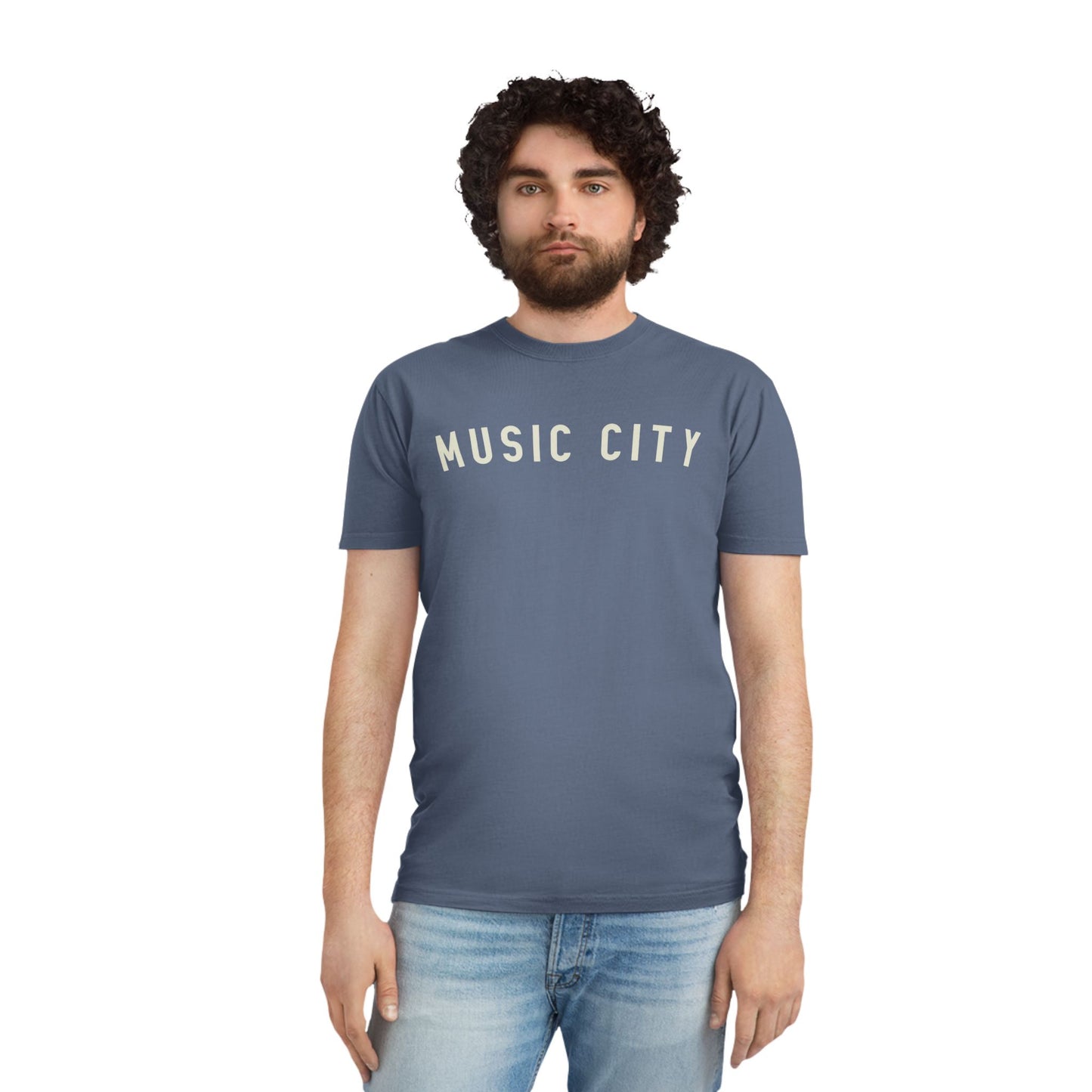 Music City basic curve Unisex Faded Shirt