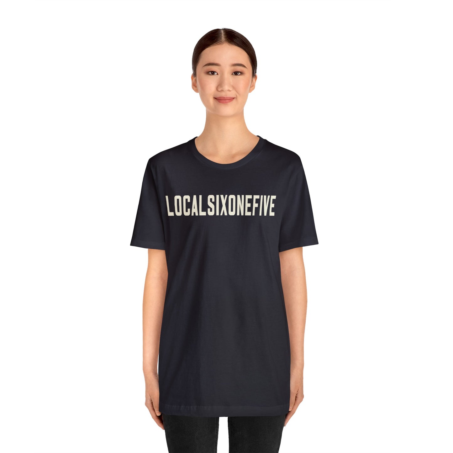 LocalSixOneFive Wide Text Unisex Jersey Short Sleeve Tee