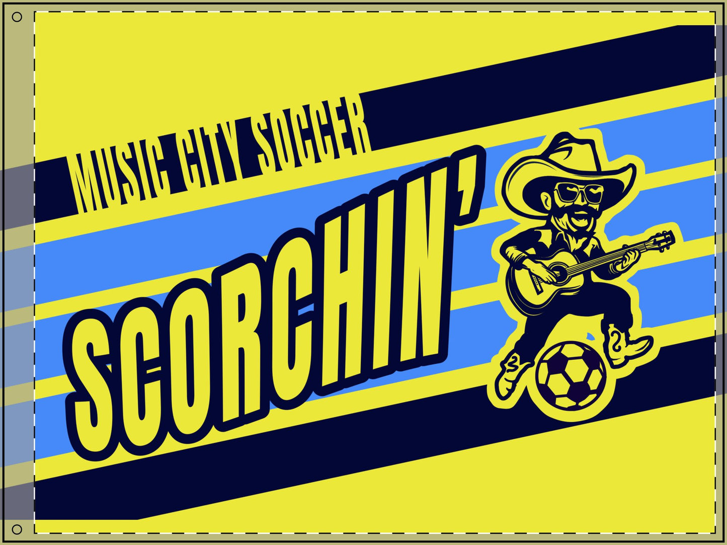 Scorchin' Sam Double Sided Flag