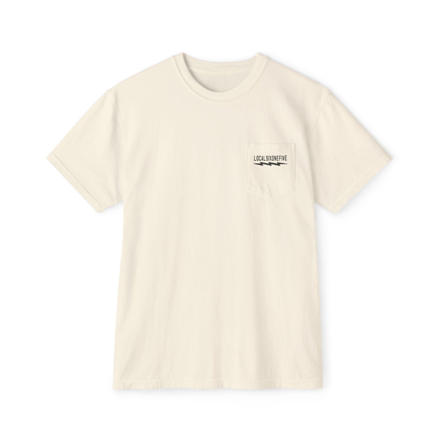 Local Skyline photo Unisex Garment-Dyed Pocket T-Shirt