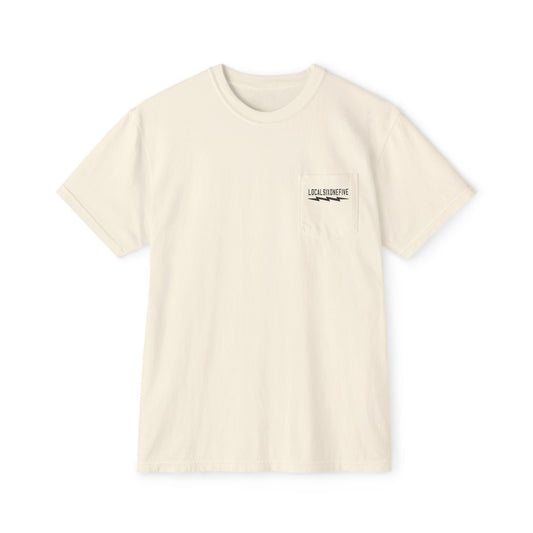 Local Skyline photo Unisex Garment-Dyed Pocket T-Shirt