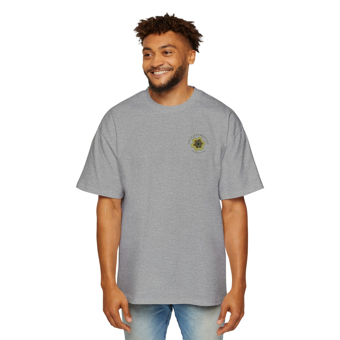 Tulip Poplar Mandela Men's Heavy Oversized Tee