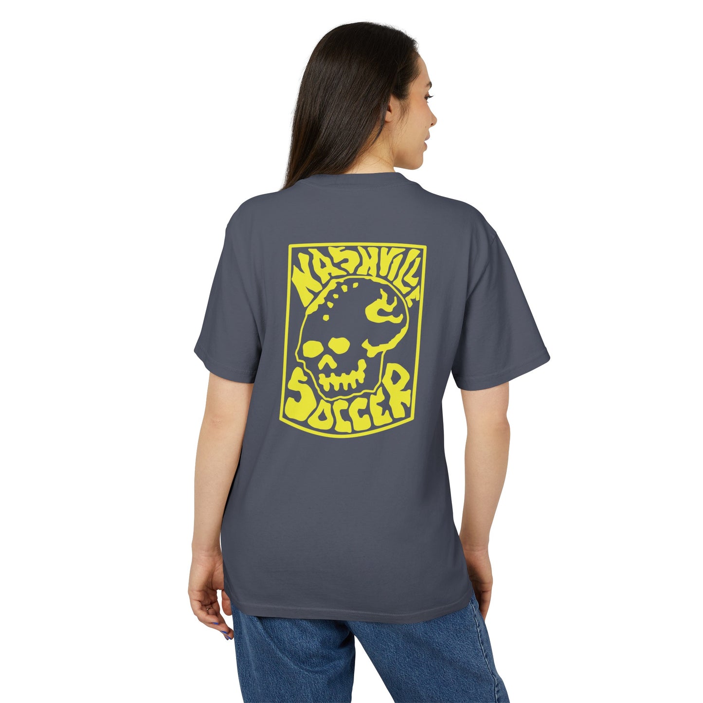 Mori Skull Nashville Soccer Unisex Heavy Faded Tee