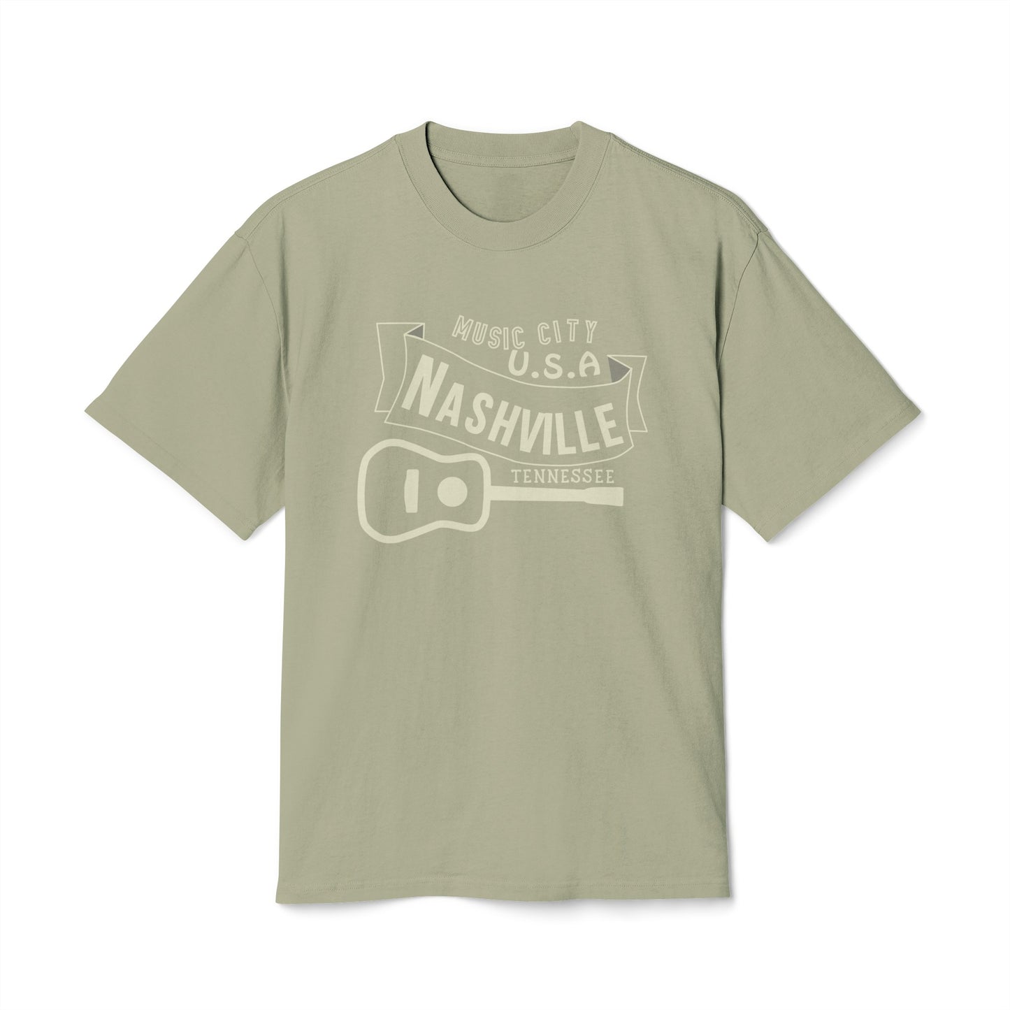 Vintage Music City Unisex Heavy Faded Tee