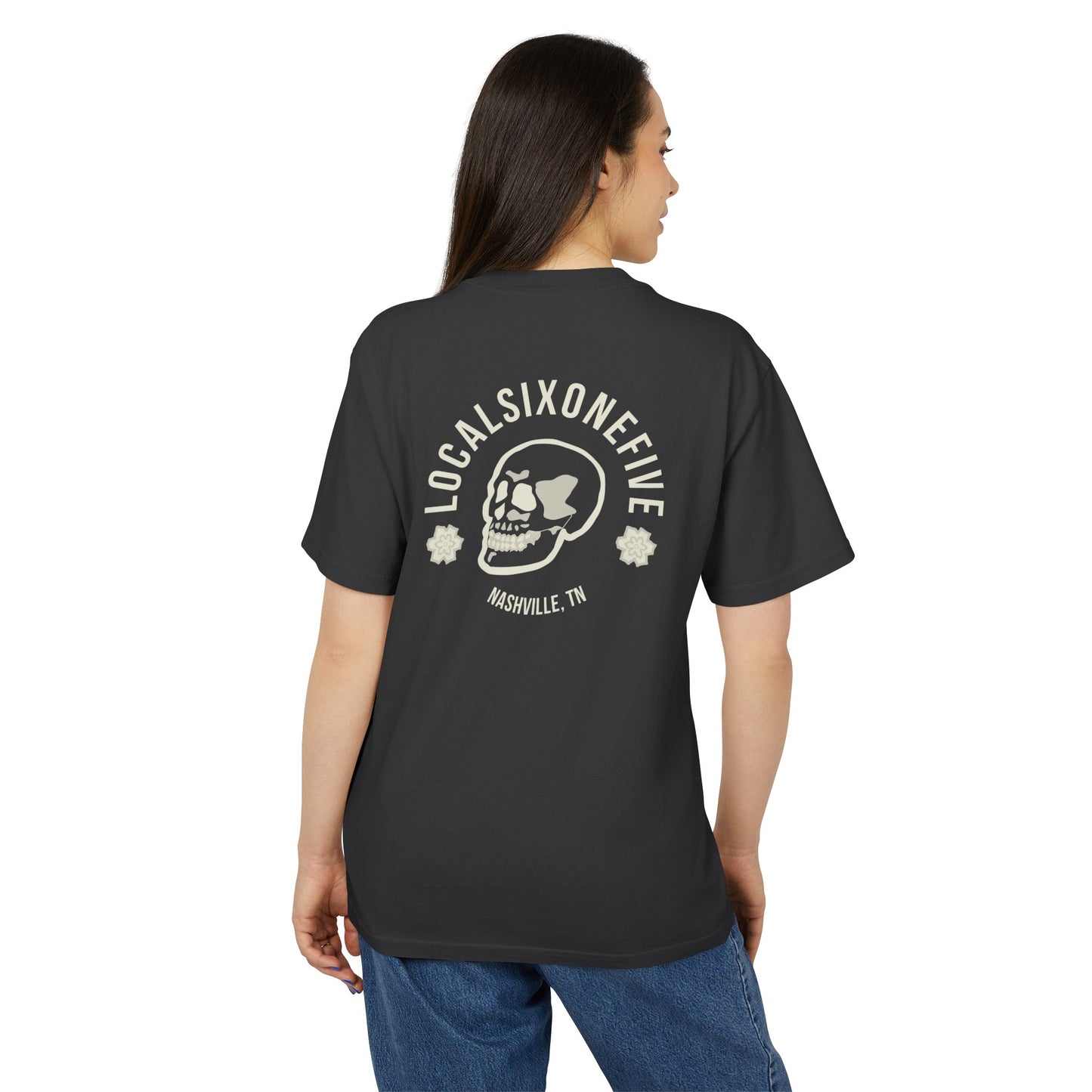 Local Skull Logo Unisex Heavy Faded Tee