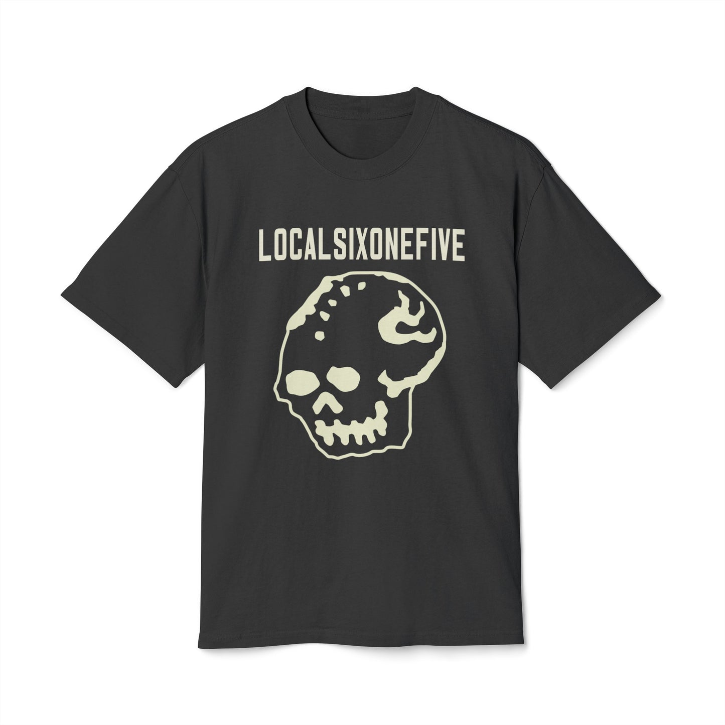 LOCALSIXONEFIVE blocky Mori Skull Heavy Faded Tee